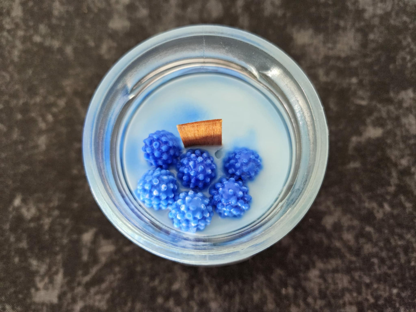 Bougie Framboise bleue